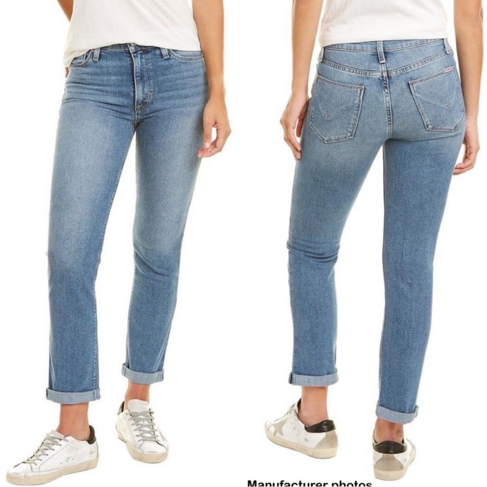 Hudson Blair High Rise Straight Crop Jeans Size 27